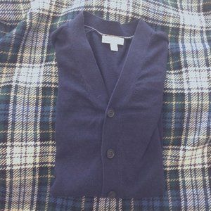 GAP navy v-neck cardigan (size small)